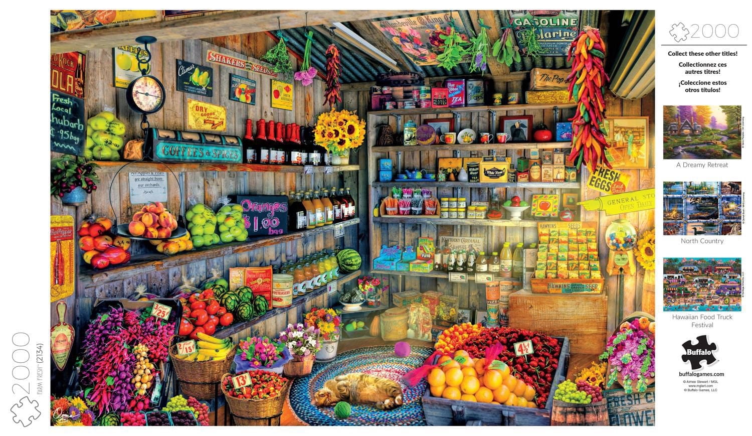 Buffalo Games – Aimee Stewart series - Farm Fresh - 2000 Piece Jigsaw Puzzle