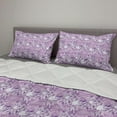 thumbnail image 2 of Mauve Comforter & Sham Bedding Set, Digital Guiloche Fractal Crystal Floral Ornamental Retro Design, 3 pcs Duvet Set Microfiber Filling Quilt, 5 Sizes, Lilac and Lavender, by Ambesonne, 2 of 4