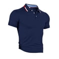 thumbnail image 6 of Men Short Sleeve Polo Shirt Athletic Breathable Classic Fit Quick Dry Performance Collared Top for Summer Sports Casual Wear, 6 of 7