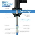 thumbnail image 4 of iSpring GA3-ORB Drinking Water Faucet for Kitchen Sink with 3/8" Connector, Heavy Duty Lead-Free Reverse Osmosis Faucet for RO System, Non-Air Gap 100% Stainless Steel RO Faucet, Oil Rubbed Finish, 4 of 8