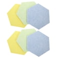 thumbnail image 1 of 6pcs Hexagon Felt Board For Wall Felt Message Board Felt Backdrop Wall Sticker Hexagon Felt Pin Board, 1 of 8
