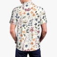 thumbnail image 6 of Wukai Watercolor Floral Men’s Polo Shirts,Quick-Dry Athletic Shirt,Classic Fit Shirts-Medium, 6 of 8
