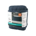thumbnail image 6 of Mainstays Cotton-Rich T-Shirt Soft Jersey Pillow Sham Bedding, Standard/Queen, 1 Pack, Indigo Blue, 6 of 6