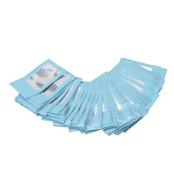 Bolsas de embalaje holográficas BuyWeekMX 100 piezas Ziplock autoreutilizables