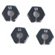 thumbnail image 3 of Adaptador de transmisión de bujes hexagonales de aluminio de 4 piezas de 12 mm y 5 mm de espesor para, Axial, HSP, Negro perfke Rueda hexagonal RC Hub y adaptadores, 3 of 6