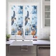 thumbnail image 2 of Retro Sea Turtles Window Privacy Film Sea Stars Corals Ocean Animals Decorative Glass Window Film UV Blocking Static Cling Non-Adhesive Sticker Covering for Home Door 19.6 x 39.3 inches, 2 of 8