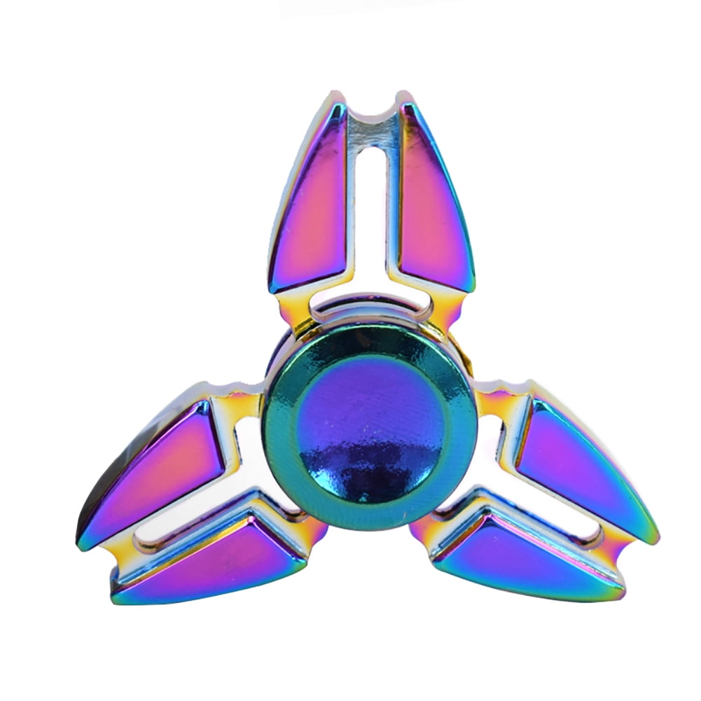 Fidget Spinner Rainbow Alloy Hand Spinner Fidget 3D Focus EDC ADHD