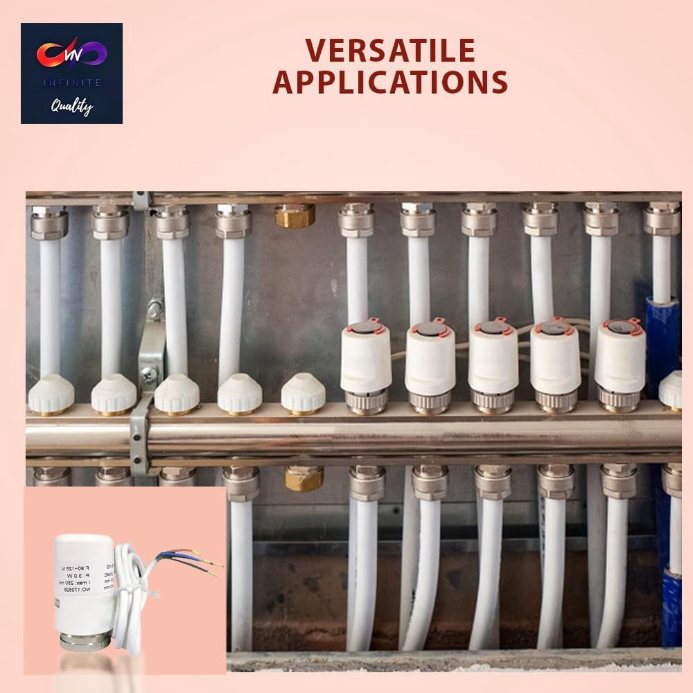DMNI 4 Wire Thermal Actuator - 24 Volts Thermal Actuator - Radiant Floor Heating Manifold