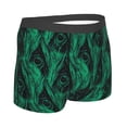 thumbnail image 2 of KLL Mint Bird Feathers Men's Cotton Boxer Briefs Underwear-Small, 2 of 8