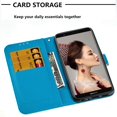 thumbnail image 3 of Huawei P Étui Intelligent Premium en Cuir PU Étui à Rabat Design Créatif 3D Couverture Protectrice Support Portefeuille Compatible pour Huawei P Smart 2018 YB Double Campanula, 3 of 5