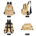 thumbnail image 4 of FORMRS Mini Backpack Purse for Women Quilted Travel Daypack Casual Shoulder Bag, Geometric Circles, 4 of 7