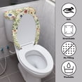 thumbnail image 4 of HELLHERO Easter Flowers Soft Stretch Fit Set of 2 with Elastic Bottom Toilet Seat Covers Toilet Top Cover Stays in Place, 4 of 8