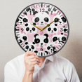 thumbnail image 5 of Cute Pandas Wall Clock Silent Non-Ticking Round 12 Inch Quartz Battery Operated Wall Clock for Kitchen,Bedroom,School,Living Room Home Decor, 5 of 7