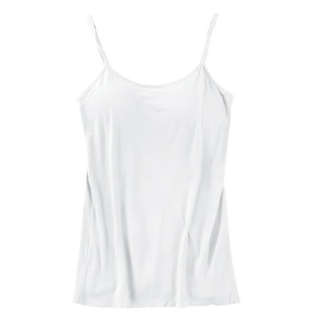 

Women S Tanks & Camis Cotton Adjustable With Frame Bra Stretch Undershirt T Shirts