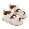 thumbnail image 1 of SUNSIOM Baby Boys Summer Sandals Solid Color Artificial Leather Breathable Non Slip Shoes, 1 of 6