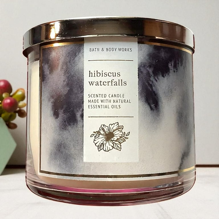 Bath and Body Works Hibiscus Waterfalls 3-Wick Scented Candle