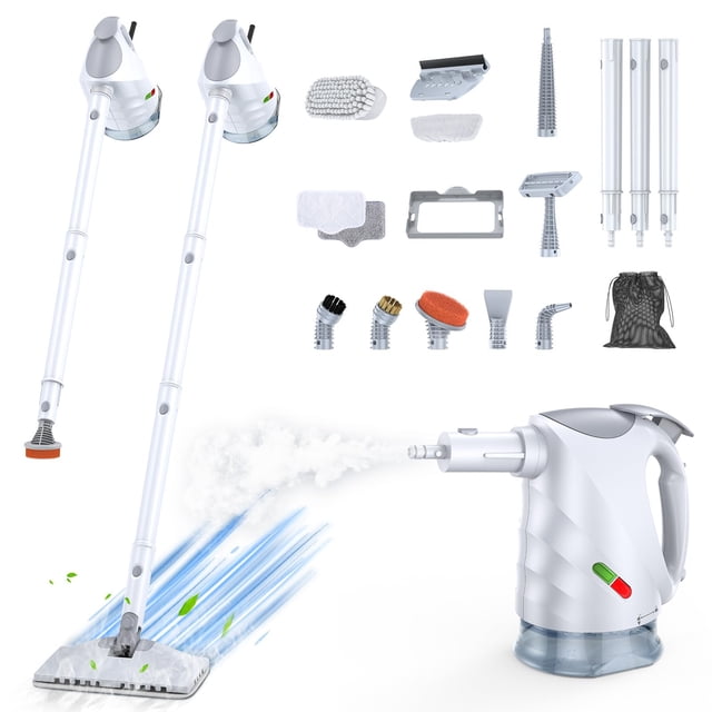 Limpiador a vapor ScrubWiz 10 en 1 portátil con tanque de 320 ml