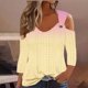thumbnail image 1 of mfyjkho Tops Bohemios Para Mujer, Jersey De Manga Corta Con Estampado Casual Y Hombros Descubiertos Para Mujer 2024 Tops Para Hacer Ejercicio S, 1 of 5