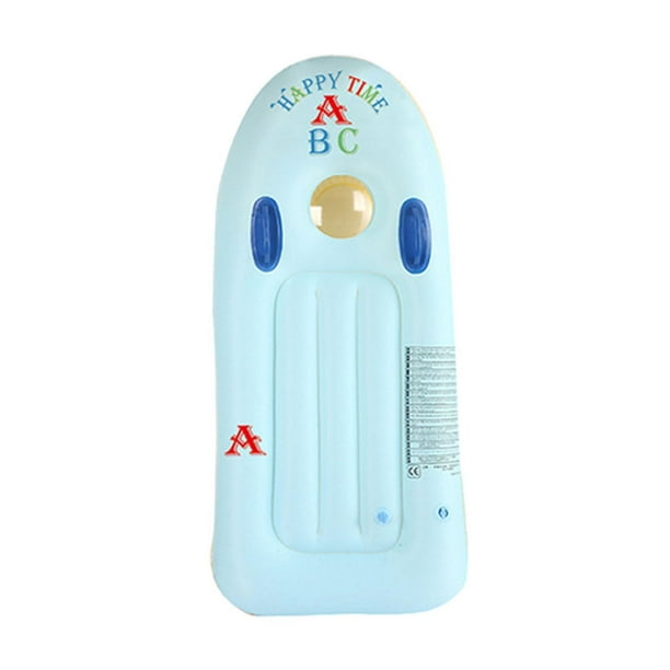 Tabla de surf inflable para niños para rafting en piscina con asas, flotador de agua para Azul