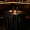 thumbnail image 6 of Round Satin Tablecloth, Wrinkle Resistant Fabric Table Cover, Waterproof Smooth Dining Table Cloth, 8 Color Decor for Wedding Banquet Party Home Dining, 6 of 6