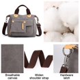 thumbnail image 3 of Bolso de lona multifuncional de ocio retro, mochila de viento escolar literaria y artística de moda, 3 of 5
