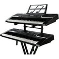 thumbnail image 1 of Universal Double Keyboard Stand - Second Tier Electronic Organ Holder Rack | Portable Piano Stand Musical Instrument Rack with Adjustable Height, 1 of 5