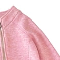 thumbnail image 5 of Girls Fleece Jacket Kids Full Zip Lightweight Fall Winter Warm Coat Outerwear with Pockets 0-15 Years Pink, 5 of 5