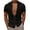 Black, variant on MIXUE Mens Casual Button Down Shirts Summer Solid Color Stank Short Sleeve Loose Fit Retro Tops Daily-Wear,Brown,M