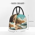 thumbnail image 2 of Fotbe Coastal Palm Beach Bolsa de Almuerzo con Estampado, Lonchera Aislada, Contenedor de Comida Reutilizable Tipo Cooler a Prueba de Fugas, 2 of 6