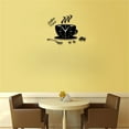 thumbnail image 3 of EeaseMX Reloj de pared acrílico 3D DIY, moderno, para cocina, hogar, café, hora, reloj, forma de taza, pegatina de pared, reloj con números huecos (negro), 3 of 7
