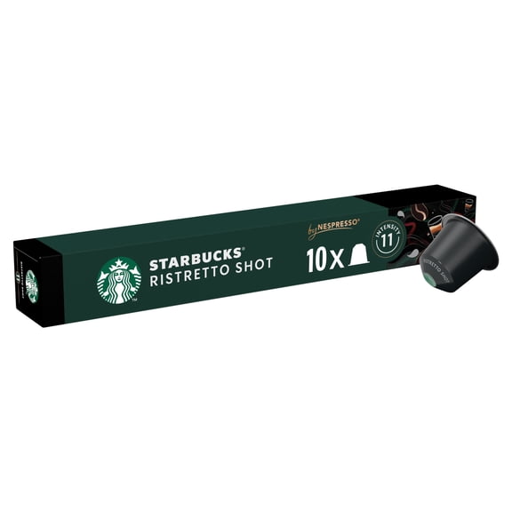 Starbucks by Nespresso Ristretto Shot 10 Coffee Capsules 57g, Imported from Britain