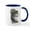 White/Navy Inside, variant on CafePress - Eastern Gray Squirrel Mug - 11 oz Ceramic Mug - Novelty Coffee Tea Cup