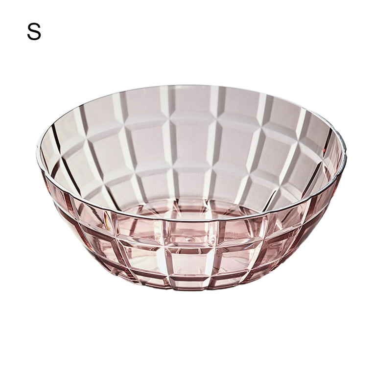 Cheer.US Crystal Clear Plastic Serving Bowls, Salad, Snack