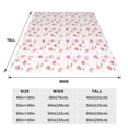 thumbnail image 3 of Honeii Tulips Flowers Print Fleece Blanket - Throw Blanket for Bed, Sofa, Couch, Camping, and Travel , Microplush Ultra Soft Warm Blanket-50"x40", 3 of 7