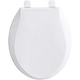 thumbnail image 5 of Kohler Cachet Slow Close Round White Plastic Toilet Seat, 5 of 5