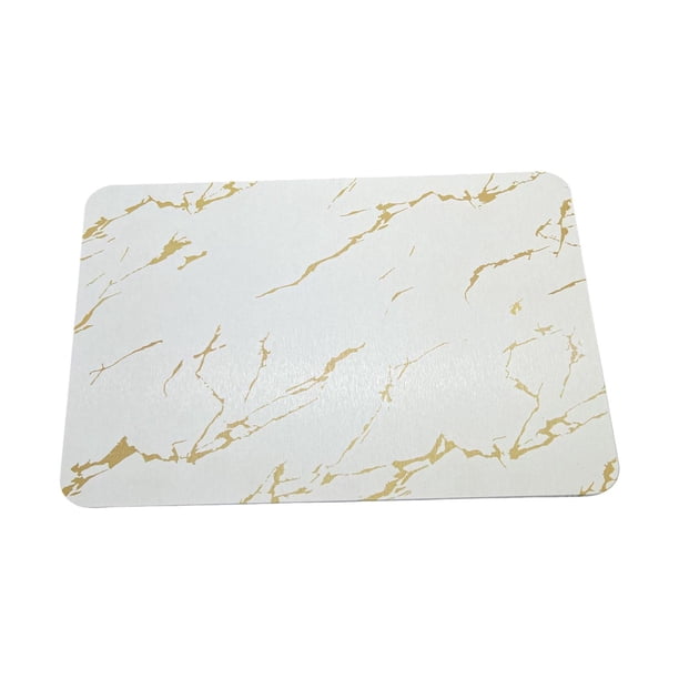 Mantel individual para mesa de comedor, tapete para tazas y tazones, almohadilla de café de diatomeas, antideslizante, resistente a las manchas Oro