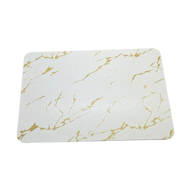 Tapete para secar platos, tapete para tazas y tazones, diatomeas, 11,81 x 15,75 pulgadas, para ocultar manchas Oro