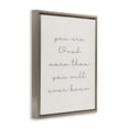 thumbnail image 4 of Stupell Industries Minimal You Are Loved Typography Painting Brown Floater Framed Art Print Wall Art, 25 x 31, 4 of 10