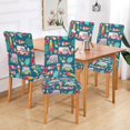 thumbnail image 2 of Yayeee 2 Pack Dining Chair Covers Stretch Parson Chairs Slipcovers Seat Protector, Green Cartoon Truck Pattern, 2 of 6