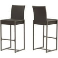thumbnail image 2 of Noble House Conway Tabouret de Bar en Osier pour Extérieur - Ensemble de 2, Brun Foncé, 2 of 18