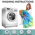 thumbnail image 6 of Colorful Rainbow Tie Dye Spiral Pattern Wearable Oversized Blanket,Wearable Blanket Hoodie for Adults,Cozy Hooded Blankets with Super Pockets,Super Warm Fuzzy Pullover for Women & Men, 6 of 6