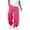 Hot Pink #50, variant on Wide Leg Joggers for Men Cargo Baggy Trousers Elastic Waist Drawstring Open Bottom Sweatpants Fleece Heavyweight Hiking Pants with Pockets Hot Pink L