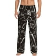 thumbnail image 1 of Fotbe Wine Seamless Pantalones de Pijama para Hombre, Pantalones de Dormir, Pantalones de Casa con Cintura Ajustable y Bolsillos-Large, 1 of 6