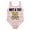 Pink, variant on Baby Girls Fully Lined Funny Bear Prints One-Piece Swimsuit Bathing Suit (Aqua, 80/6-12 Months)