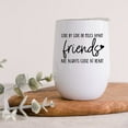 thumbnail image 3 of Koyal Wholesale Friends Are Always Close At Heart Wine Tumbler with Lid Stainless Steel Insulated, 3 of 5