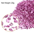 thumbnail image 3 of Uxcell 20g Crushed Glass Chips, 2-4mm Irregular Metallic Chunky Sequins Glass Stone Rose Red, 3 of 5