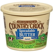Shedd's Spread Country Crock Salted with Canola Oil Whipped Spreadable Butter, 18 oz