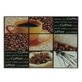 thumbnail image 3 of Coffee Cutting Board, Square Frames Collage Design with Orange Cup Hot Beverage Morning Drink, Decorative Tempered Glass Cutting and Serving Board, Small Size, Dark Brown Orange Beige, by Ambesonne, 3 of 5