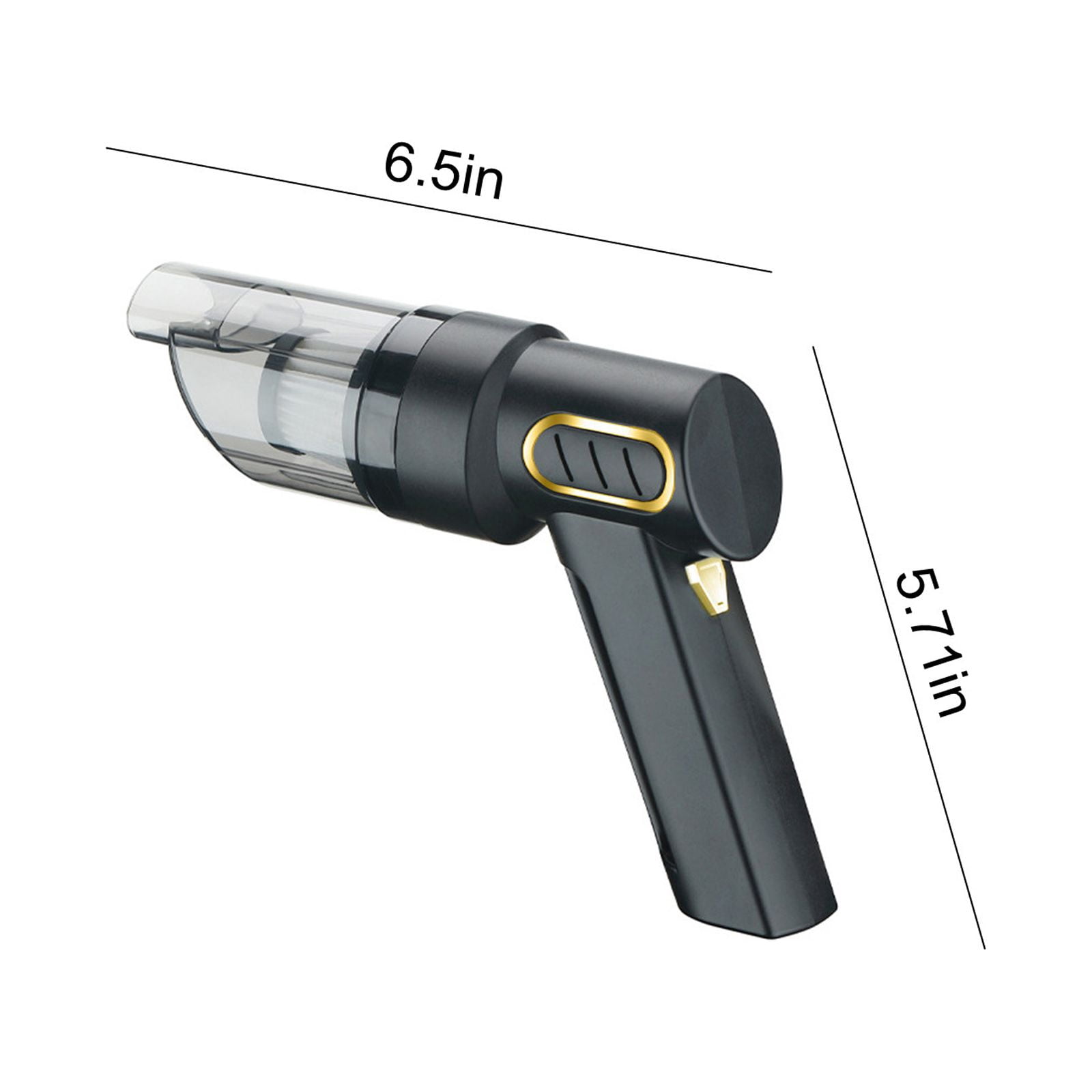 Portable Handheld Car Vacuum Cleaner, Wireless Wet and Dry Vacuum for Car and Home, Rechargeable Dirt Remover for Cleaning Upholstery, Car Interiors, and Household Surfaces