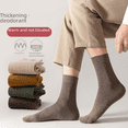 thumbnail image 3 of Calcetines hasta media pantorrilla para hombre, calcetines largos de algodón para otoño e invierno para hombre, 3 of 5